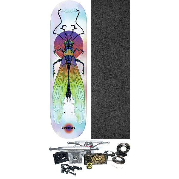 Birdhouse Skateboards Aaron "Jaws" Homoki Ilham Insects Skateboard Deck - 8.38" x 32" - Complete Skateboard Bundle